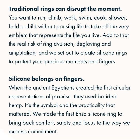 Enso Column Stackable Silicone Ring NWT - Picture 4 of 7